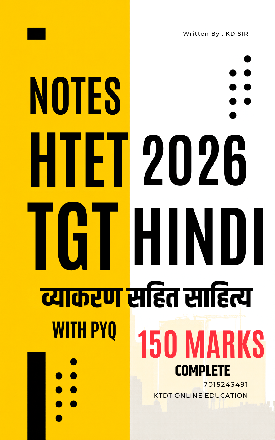 HTET TGT HINDI Complete 150 marks notes